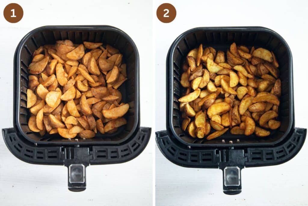 Frozen Potato Wedges in the Air Fryer Where Is My Spoon