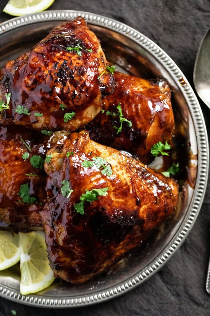 Honey Baked Chicken Thighs - Where Is My Spoon