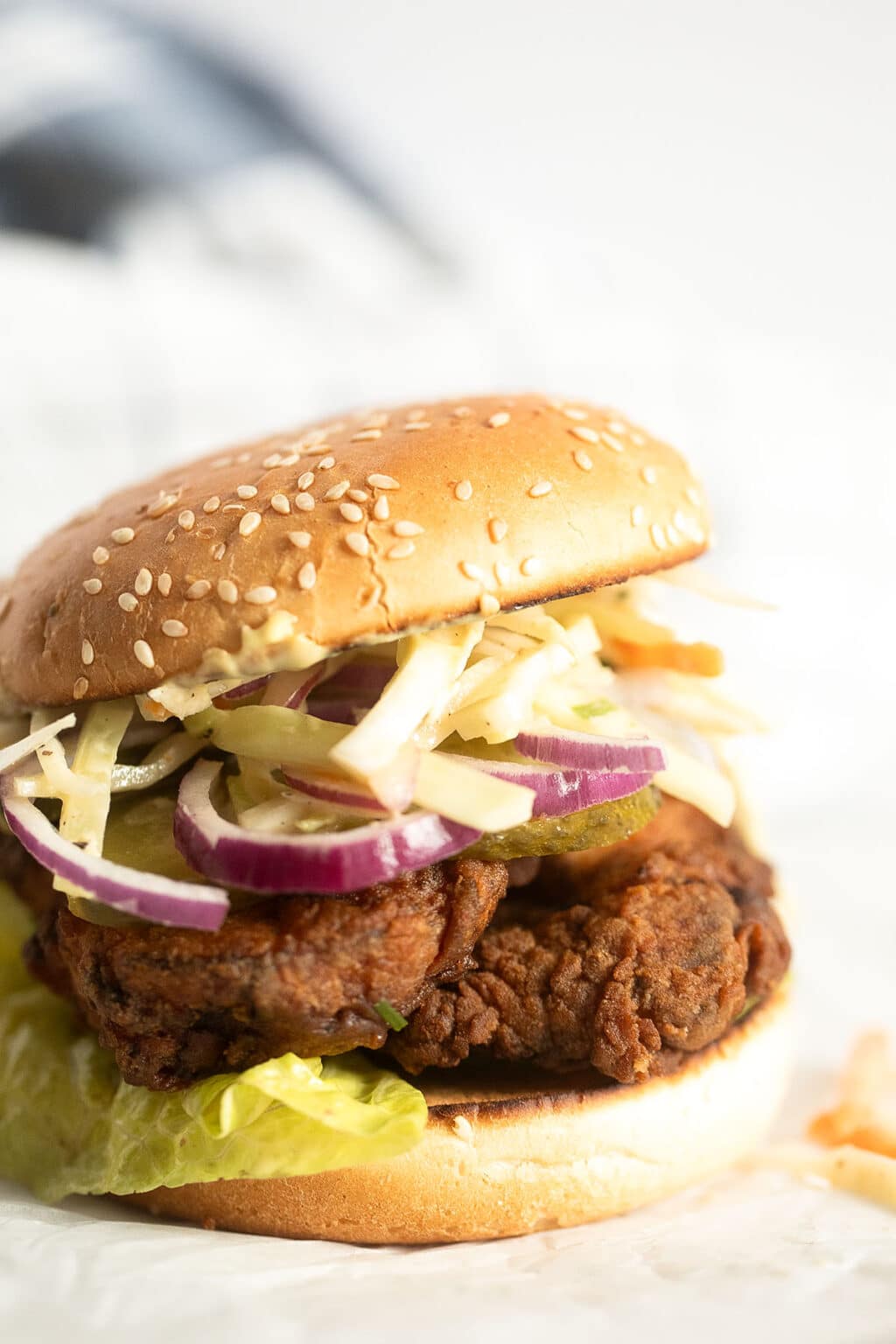 Chicken Schnitzel Burger - Where Is My Spoon