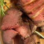 pinterest image with title for deli style roast beef.