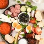 pinterest image with the title balkan breakfast.