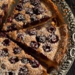 pin image with the title cherry tart.