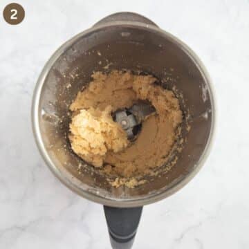 pastry mixture in a food processor.