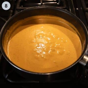 creamy sour cream sauce for serving with stuffed peppers.