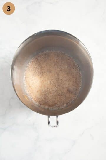 custard mixture in a bowl.